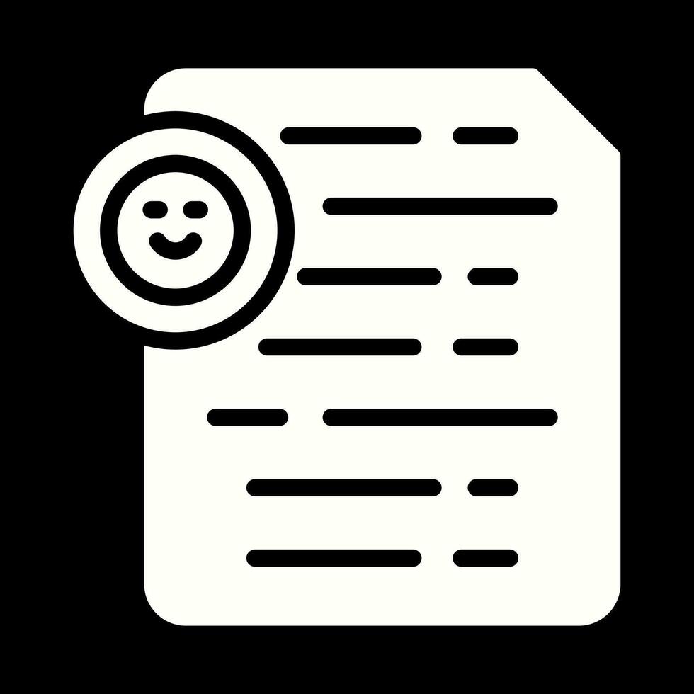 Document Insert Emoji Vector Icon