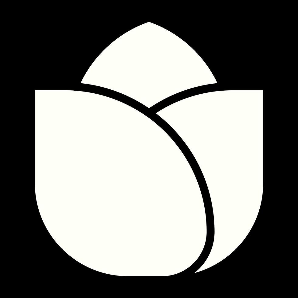 Rosa pétalos vector icono