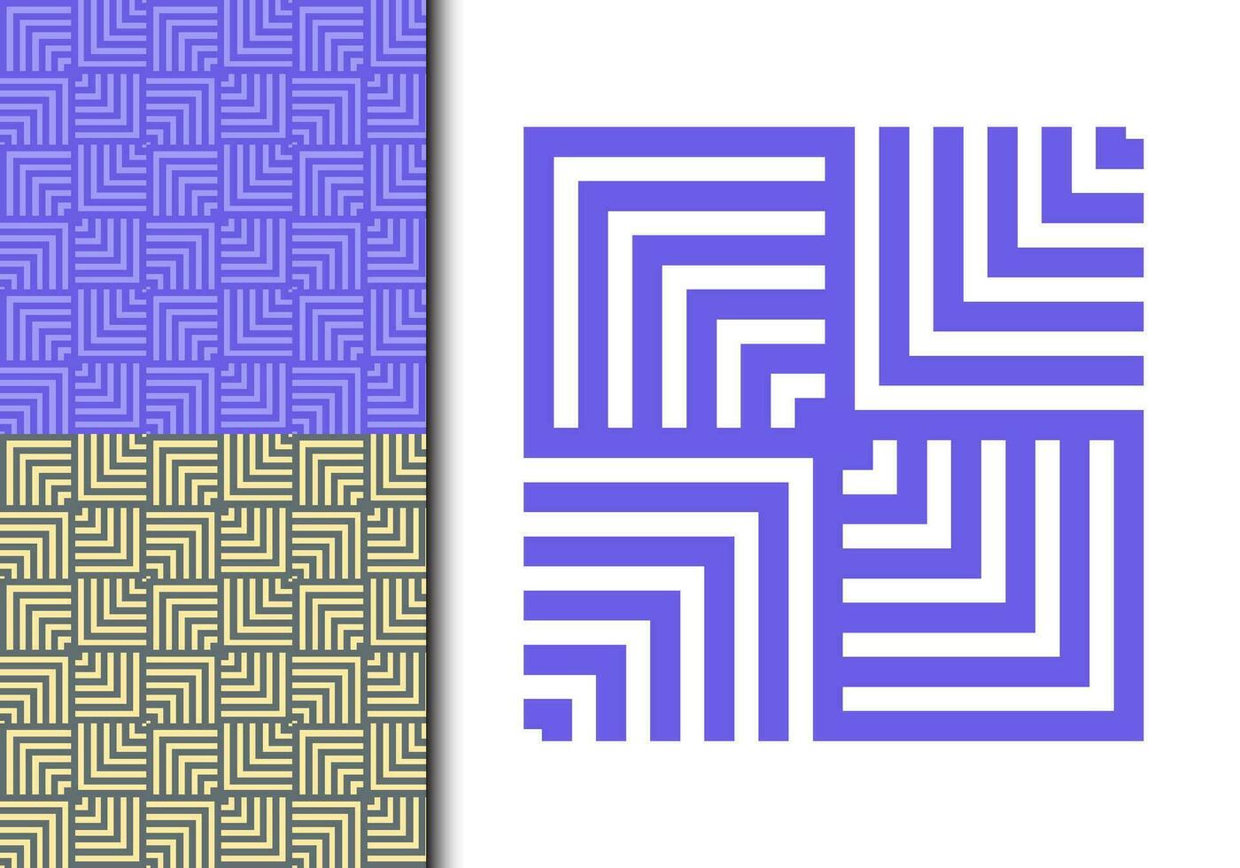 Geometry over lapping outline seamless pattern element vector for background. Modern and stylish shape texture. Fit for banner, backdrop, poster, fabrique, cover. Vector Eps 10