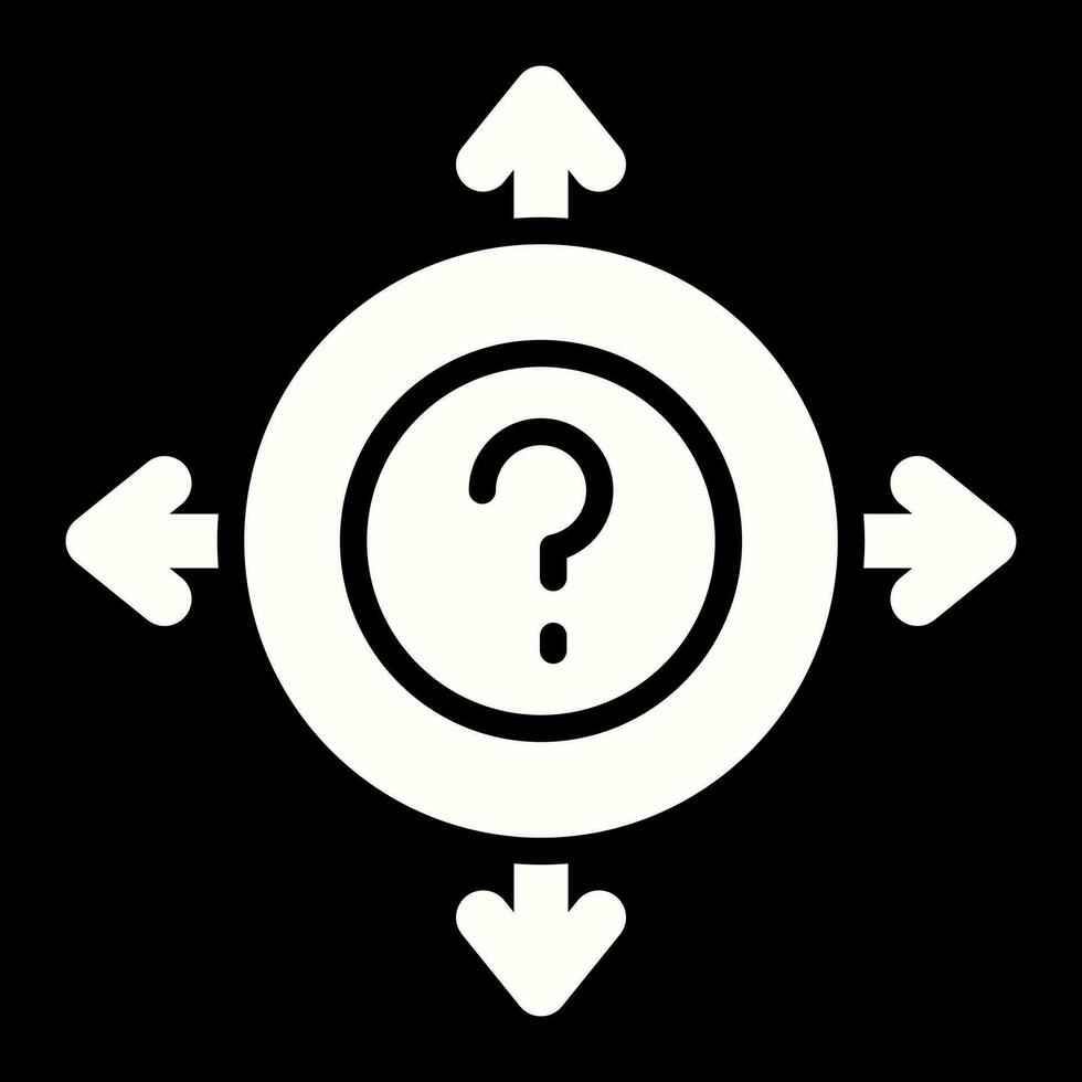 Uncertainty Vector Icon