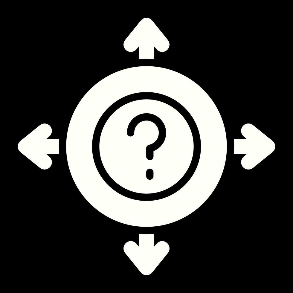 Uncertainty Vector Icon