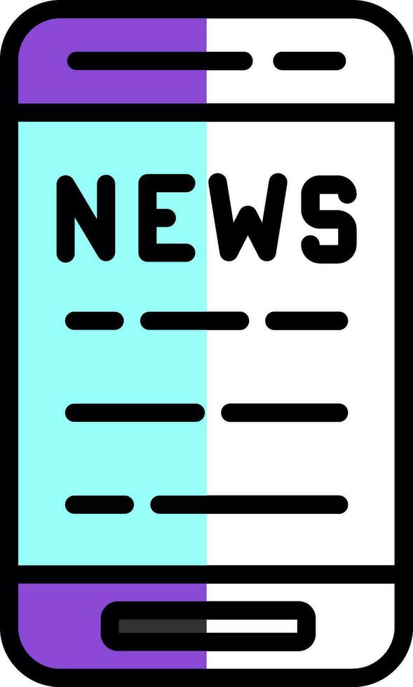 Noticias vector icono diseño