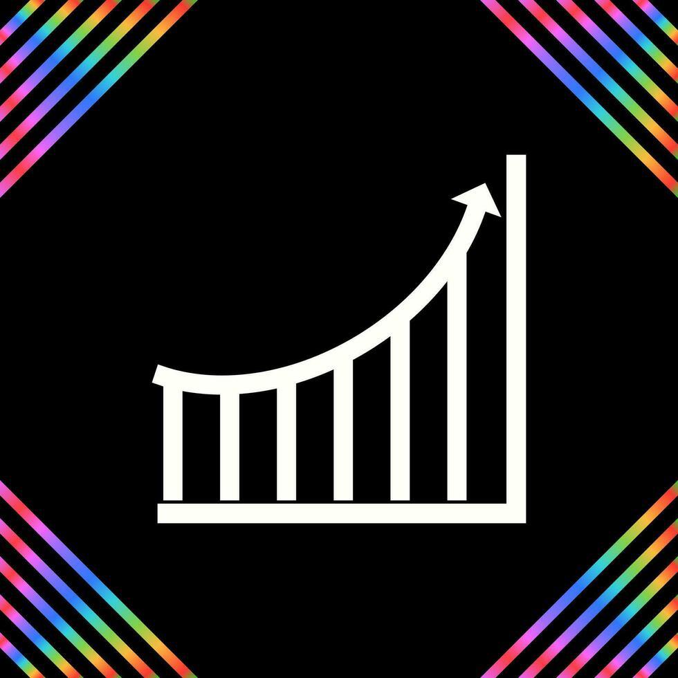 Increasing Graph Vector Icon