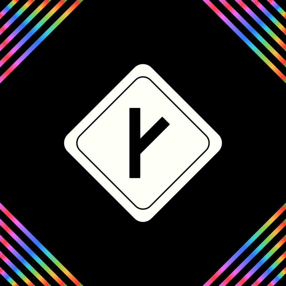 Linked Road sign Vector Icon