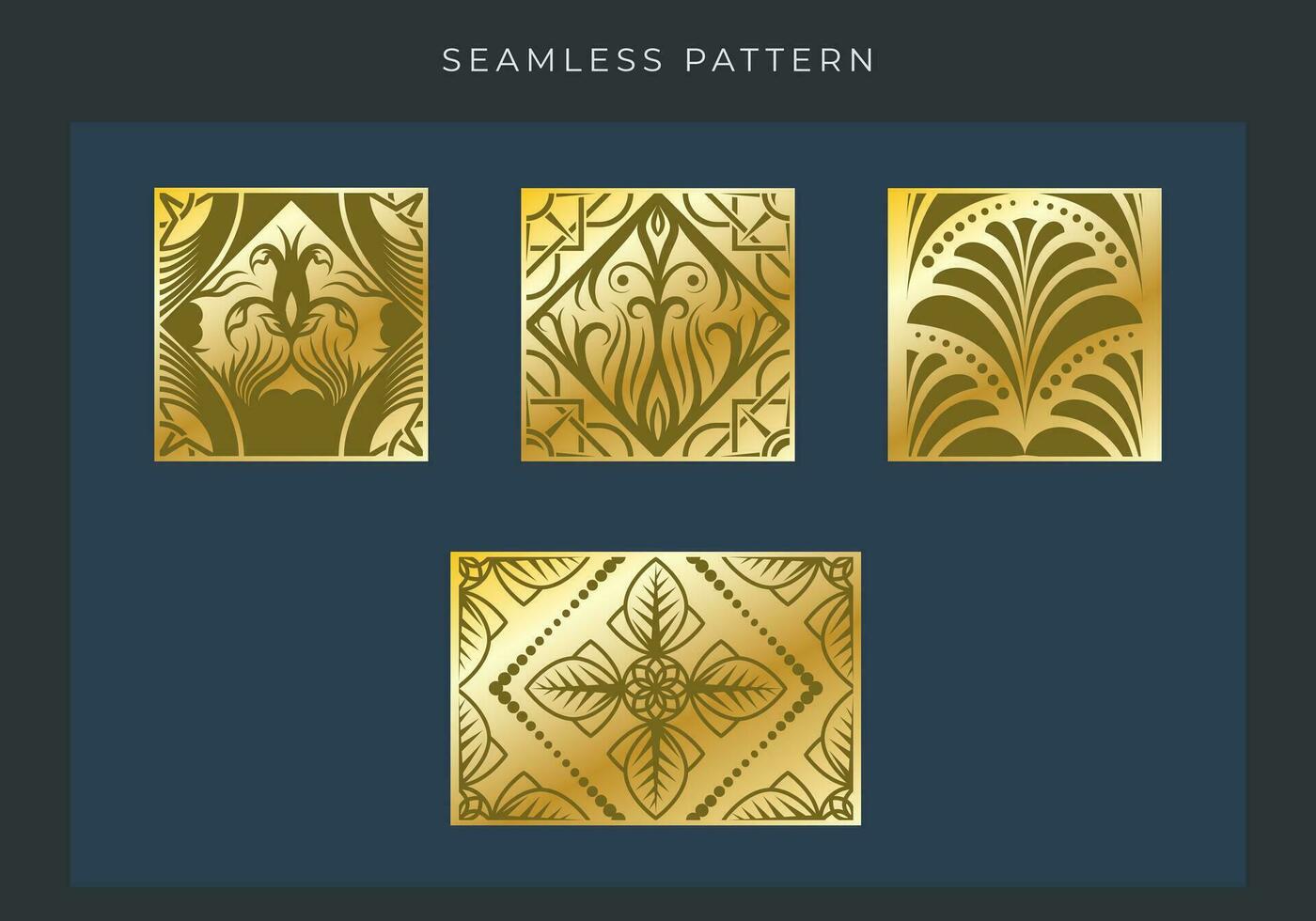 Set of Geometry over lapping outline seamless pattern element vector for background. Modern and stylish shape texture. Fit for banner, backdrop, poster, fabrique, cover. Vector Eps 10