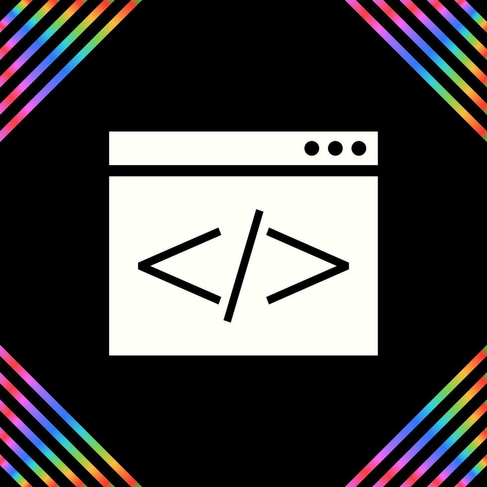 icono de vector de codificación html