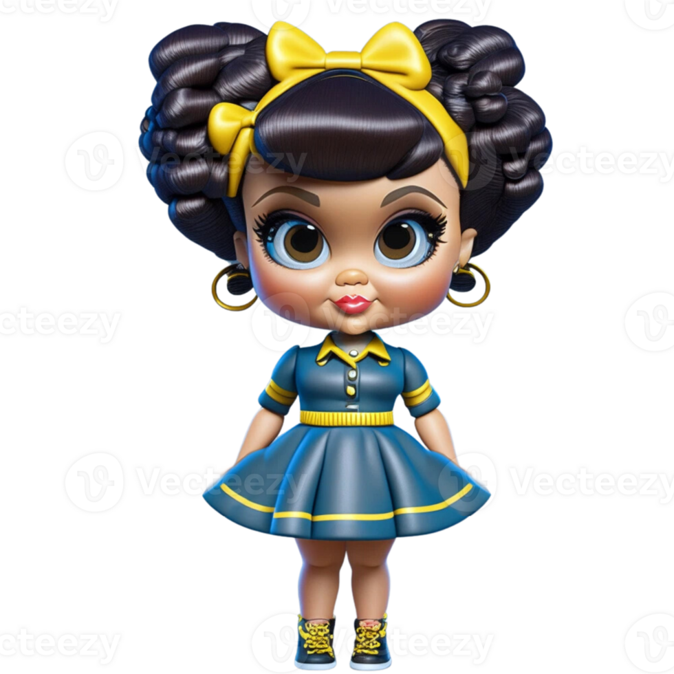 Retro Era Girls AI Generated png