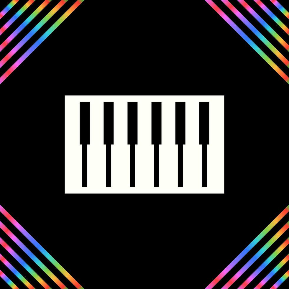 Piano Keyboard Vector Icon