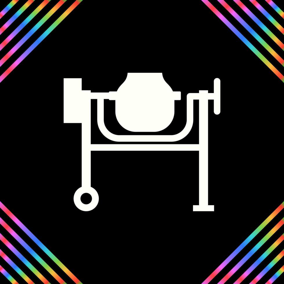 Cement Mixing Vector Icon