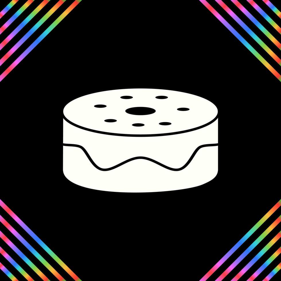 Chocolate fudge cake Vector Icon