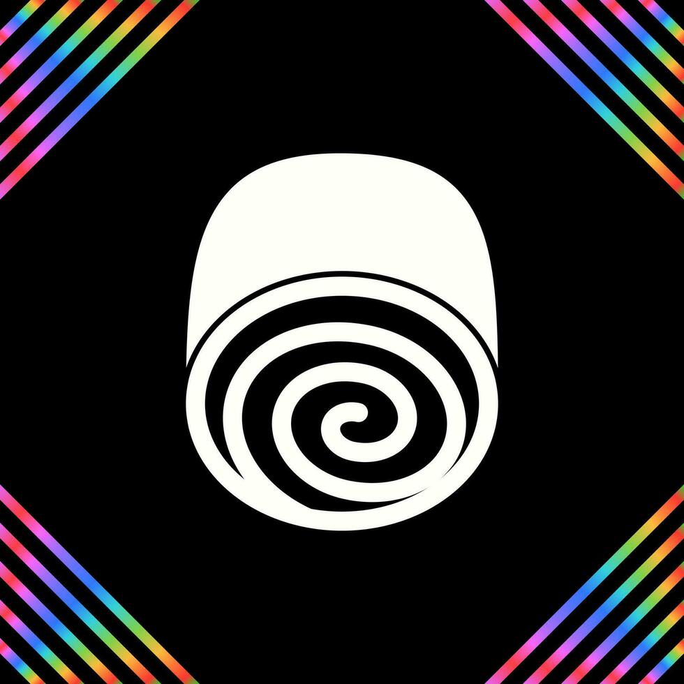 Swiss roll Vector Icon