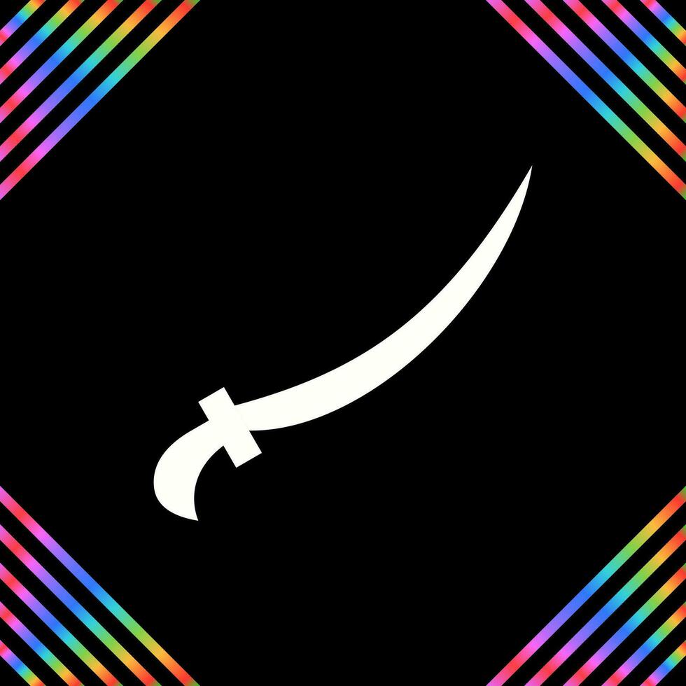 Arabic Sword Vector Icon