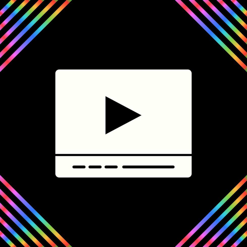 Video Player Vector Icon