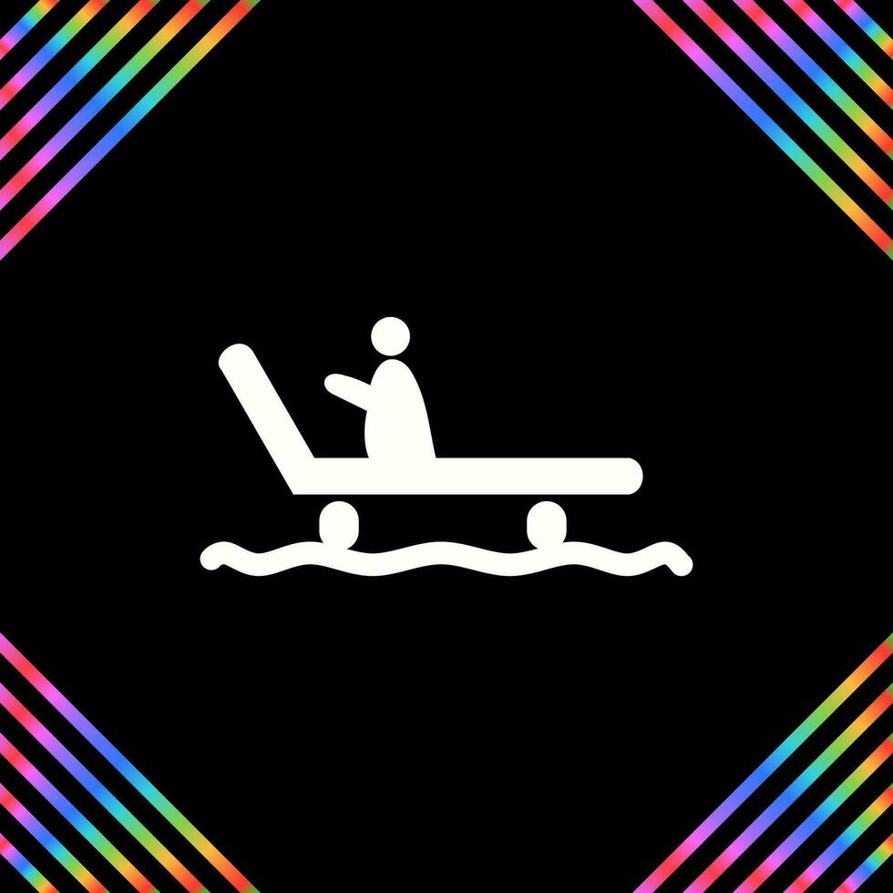 Riding Sled Vector Icon