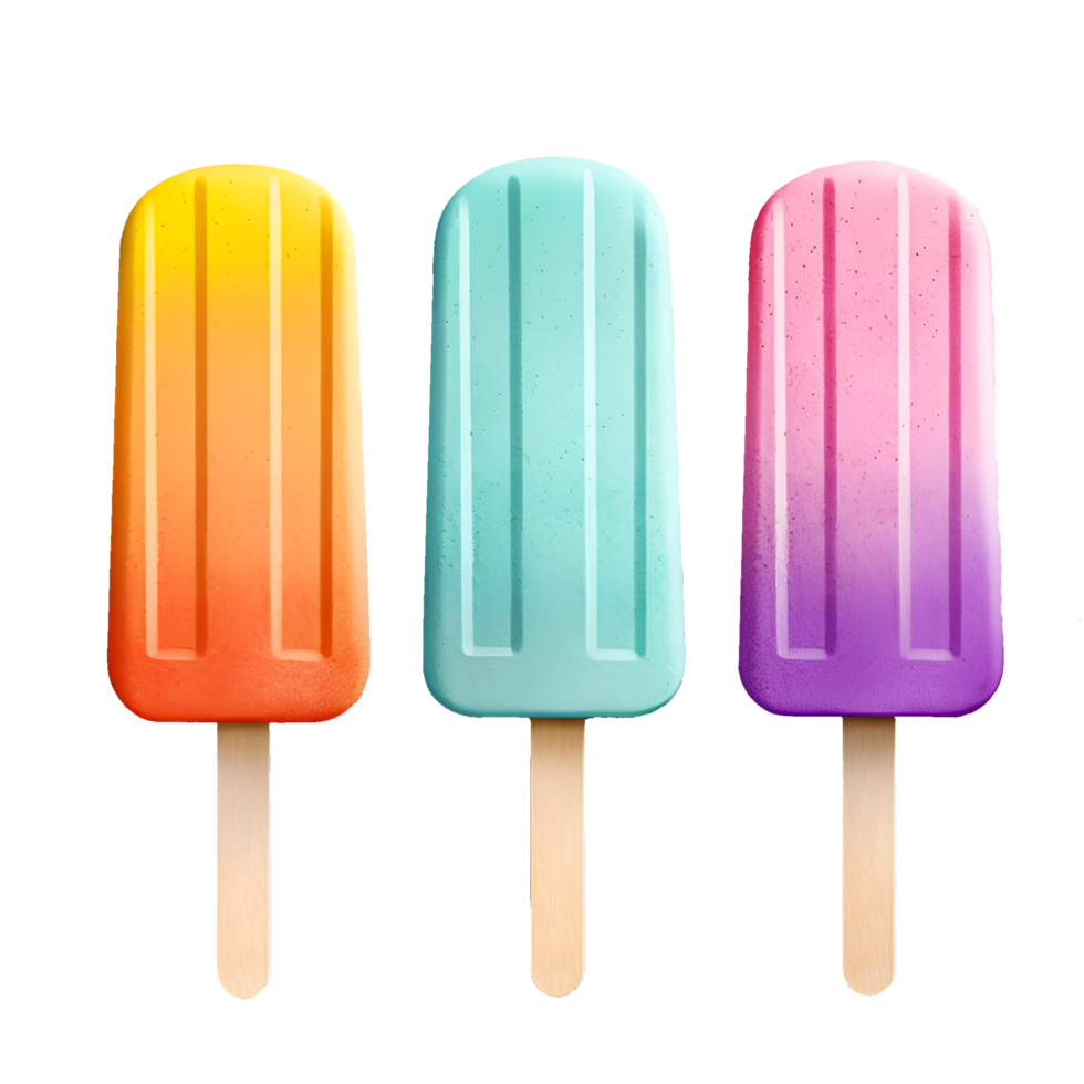Popsicle PNG Transparent generative with ai