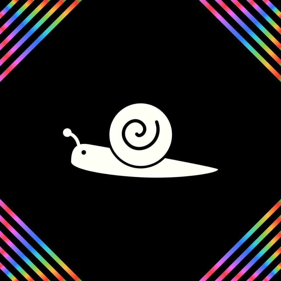 icono de vector de caracol