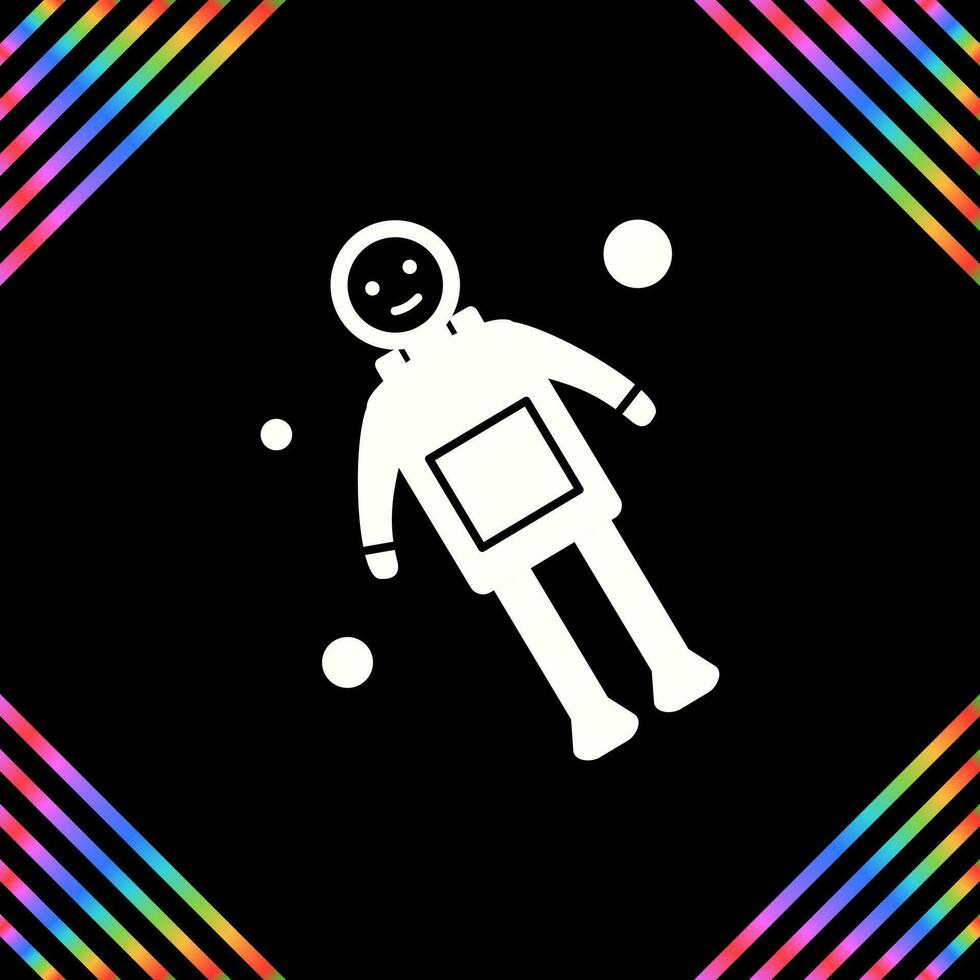 icono de vector de hombre espacial