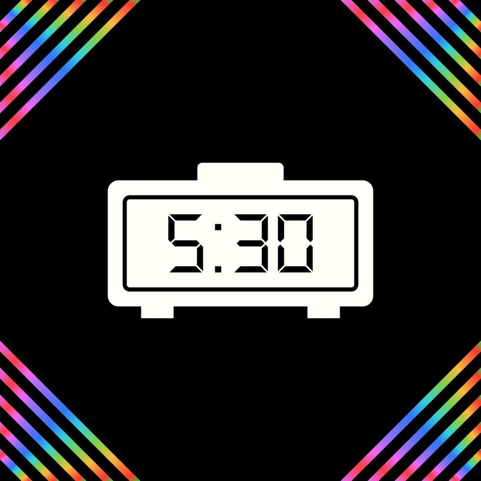 Digital Clock Vector Icon