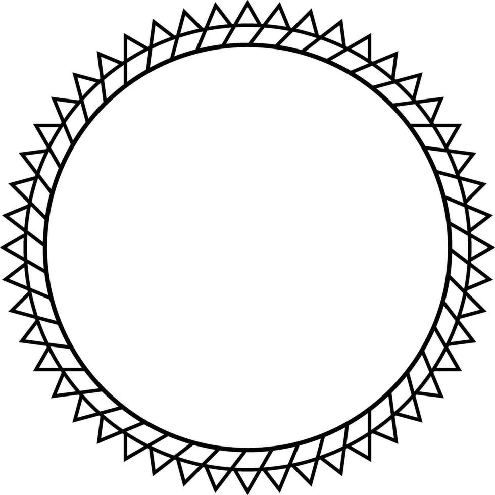 Circle Frame Element vector