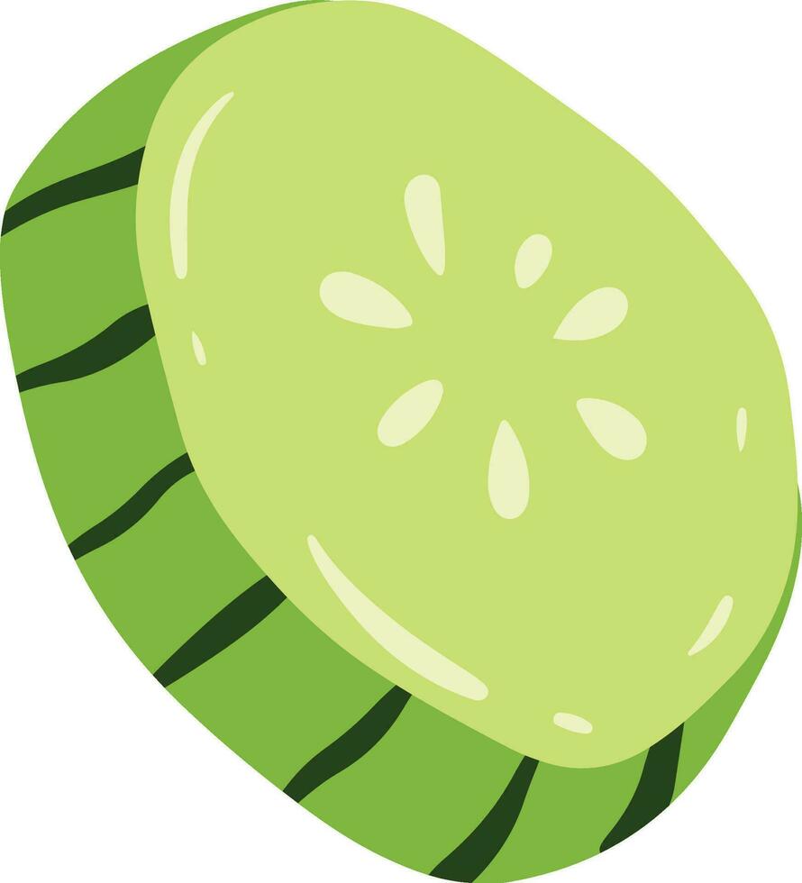 Organic Cucumber Element vector