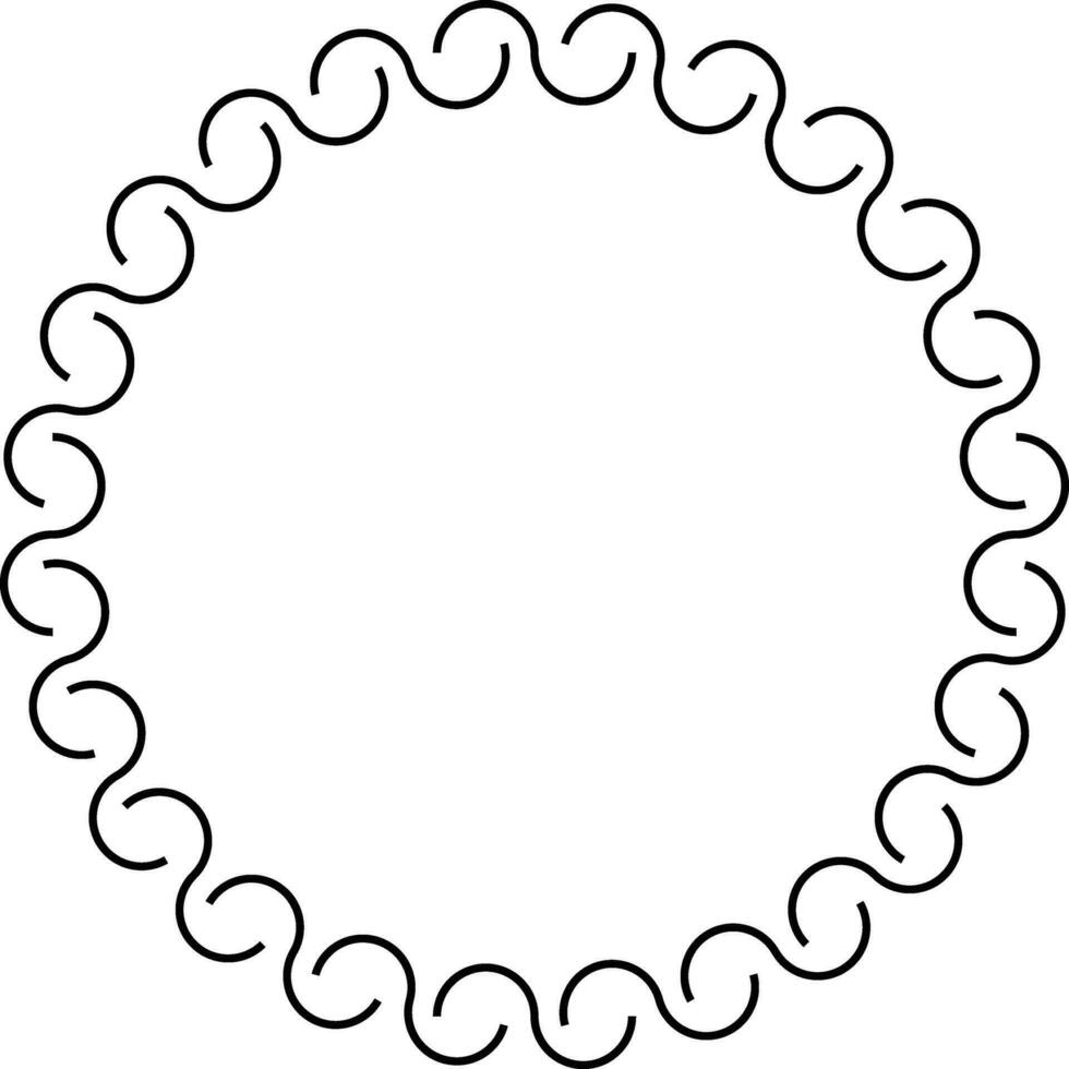Circle Frame Element vector