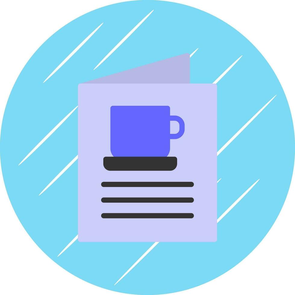 Coffee Menu Vector Icon Design