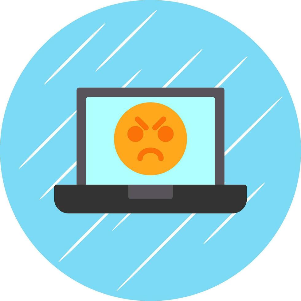 Angry Face  Vector Icon Design