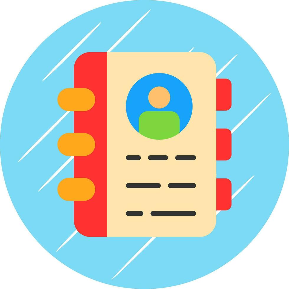 Contact Book  Vector Icon Design