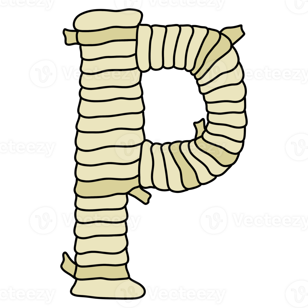 Uppercase P font design png