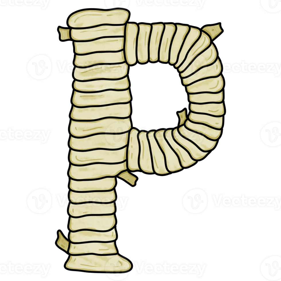 Uppercase P font design png