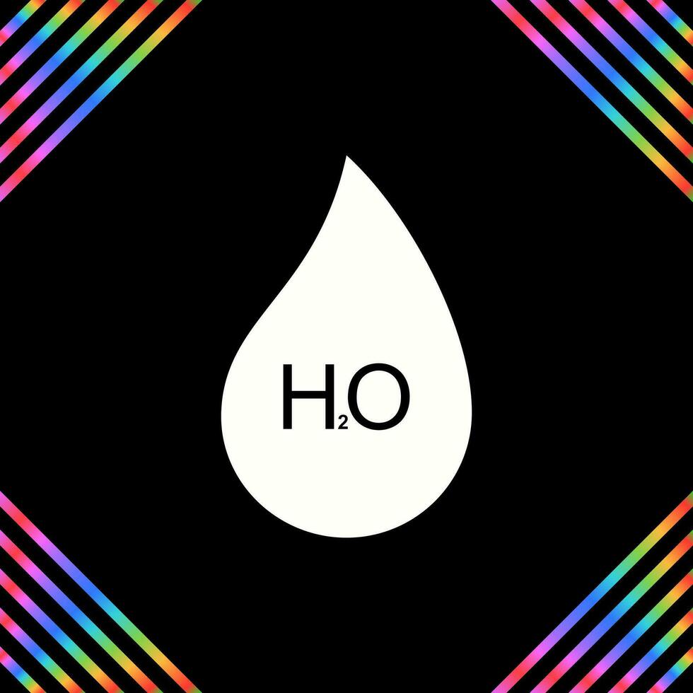 H2O Vector Icon