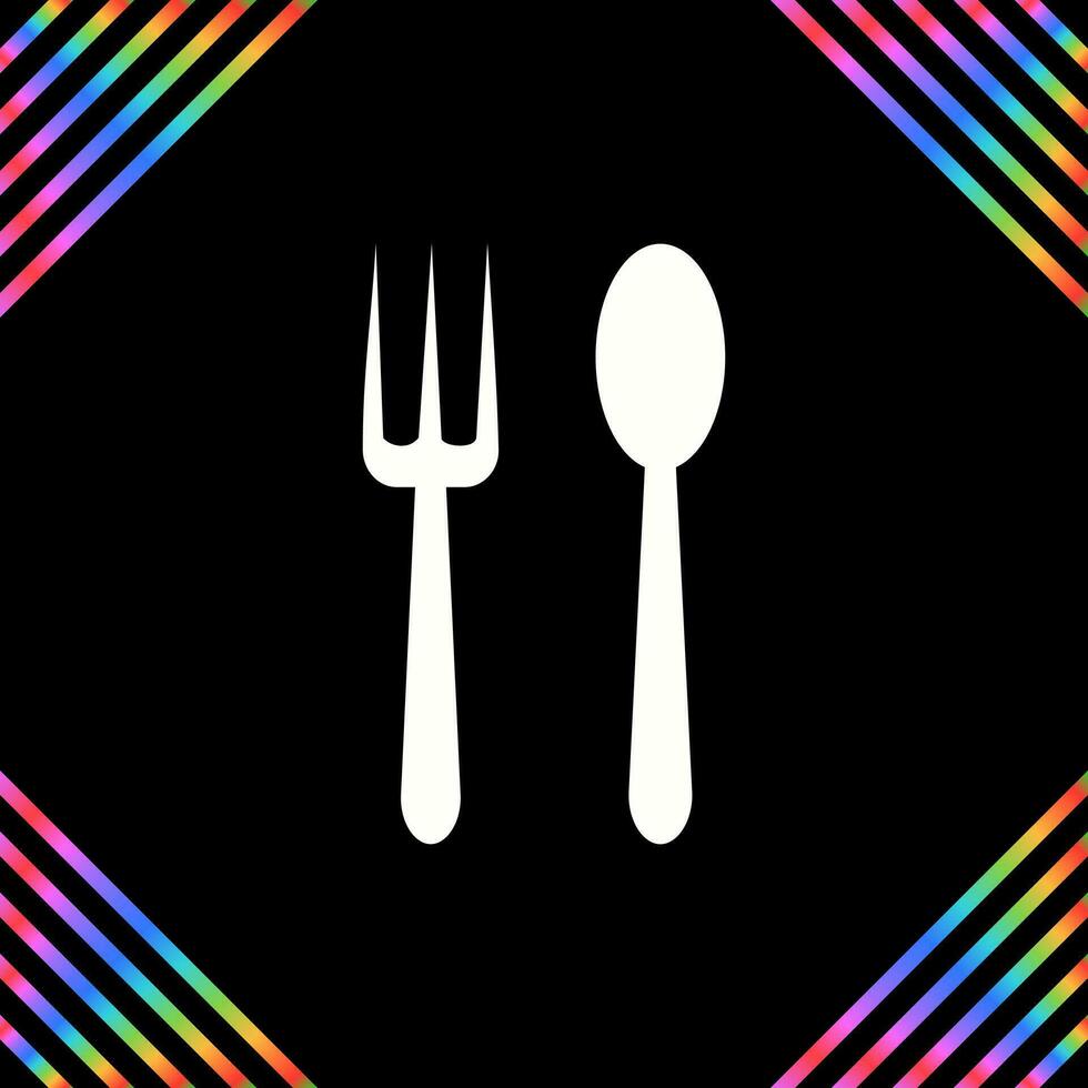 Spoon and Fork Vector Icon