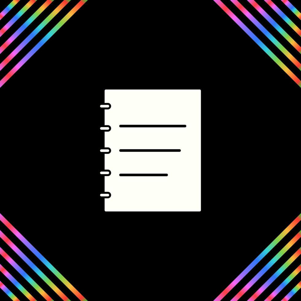 Notepad Vector Icon