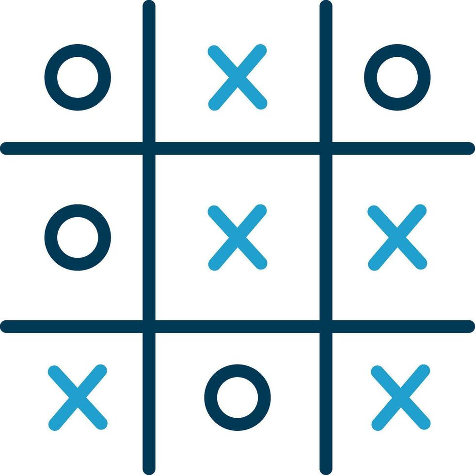 Tic Tac Toe  Vector Icon Design