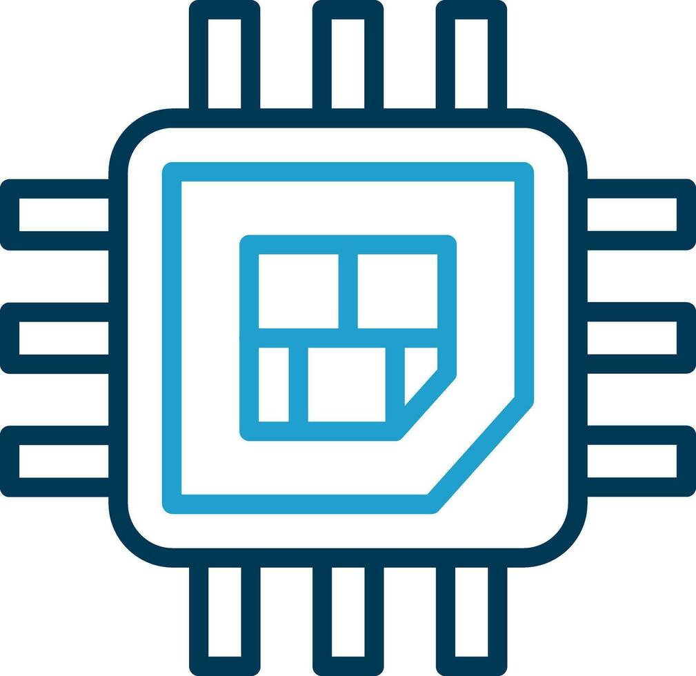 Processor  Vector Icon Design