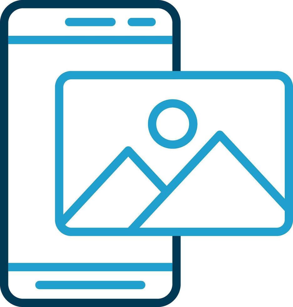 Mobile Photo  Vector Icon Design