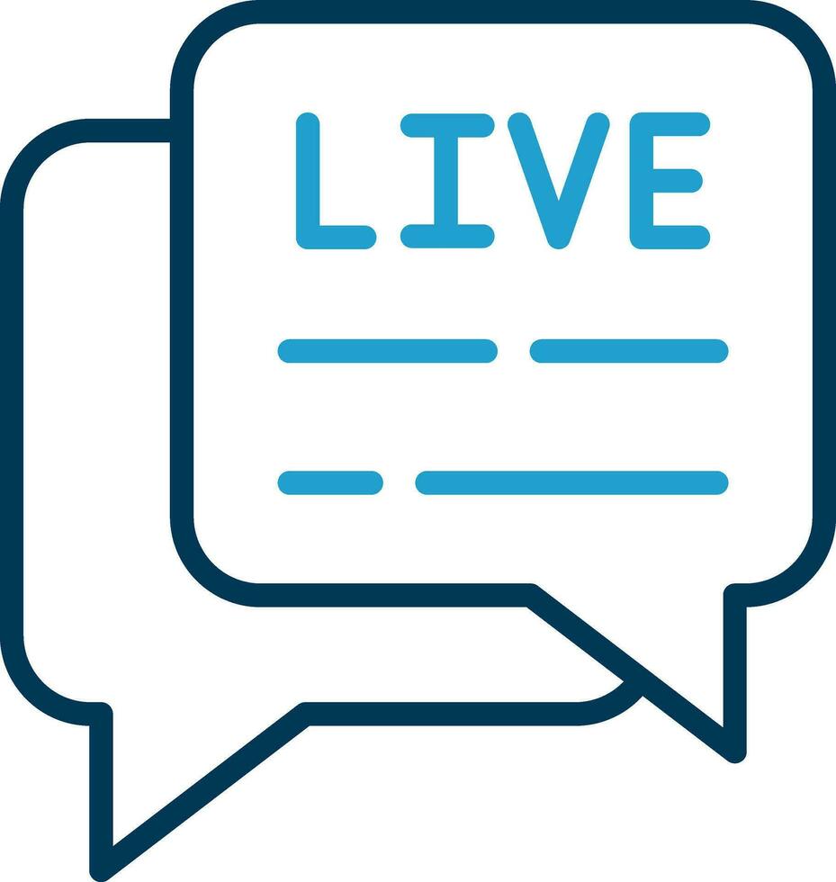 Live Chat  Vector Icon Design