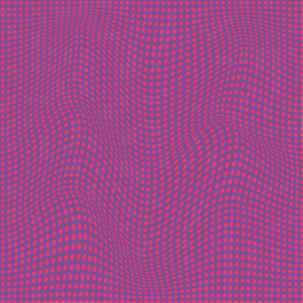 simple abstract seamless pink color polka dot distort pattern vector