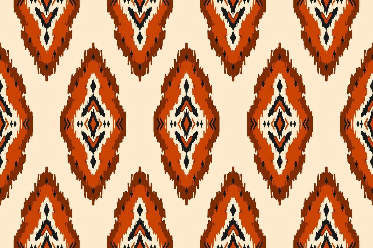 Ethnic ikat seamless pattern in tribal. American, Mexican style. Aztec geometric ornament print. vector