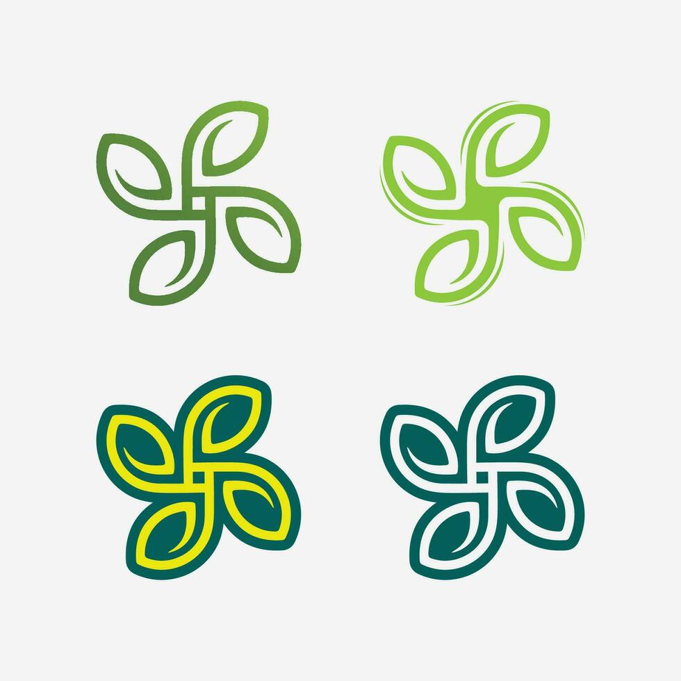 jardinería logo con pala icono y árbol con verde hojas logo modelo. vector