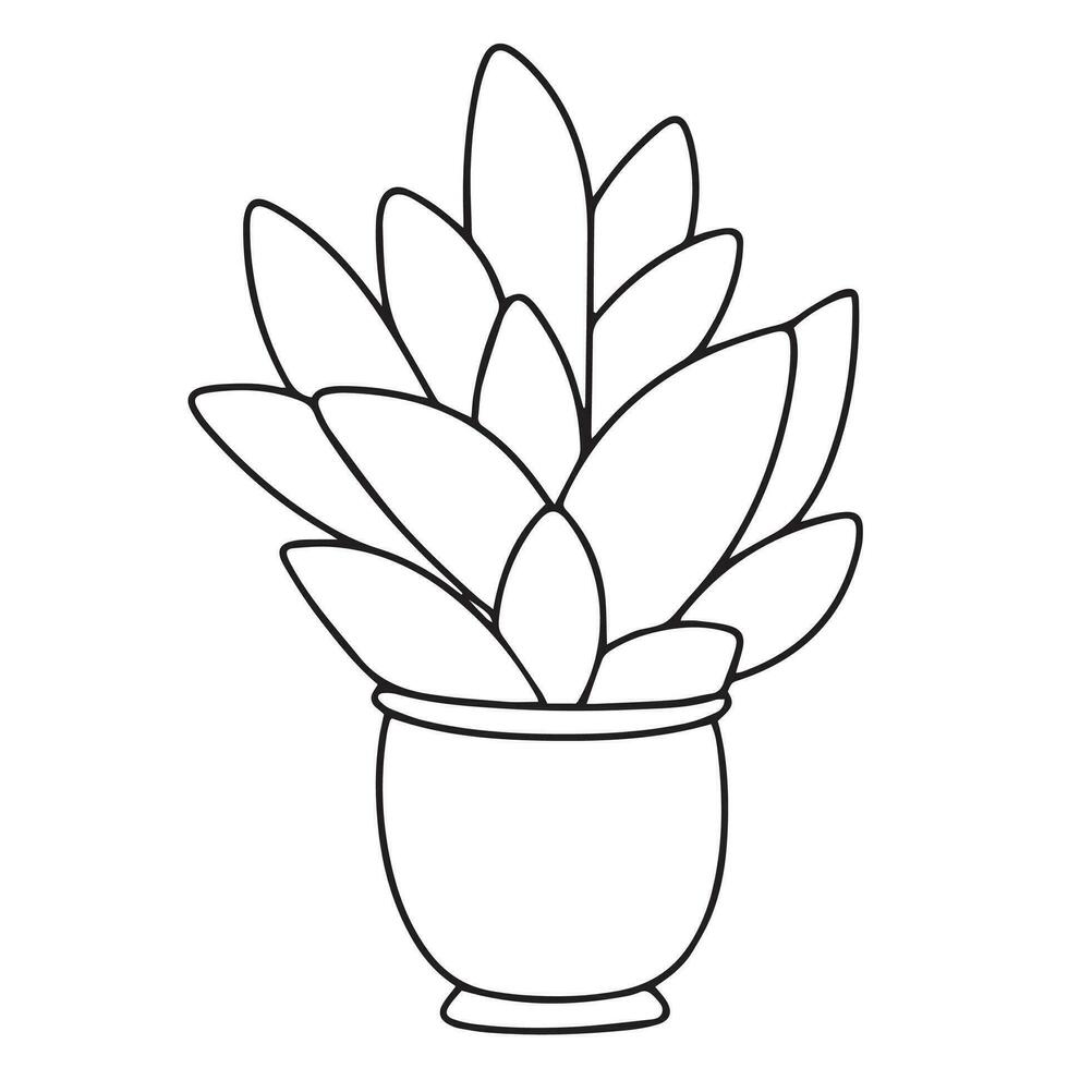 planta de casa describir. garabatear planta de casa aislado en blanco antecedentes. vector ilustración.