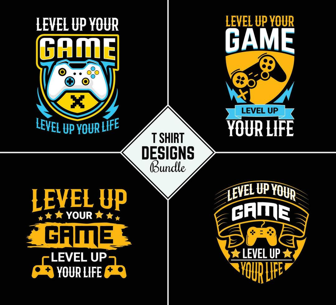 Clásico juego de azar t camisa diseño haz conjunto con creativo motivación citar y vector forma