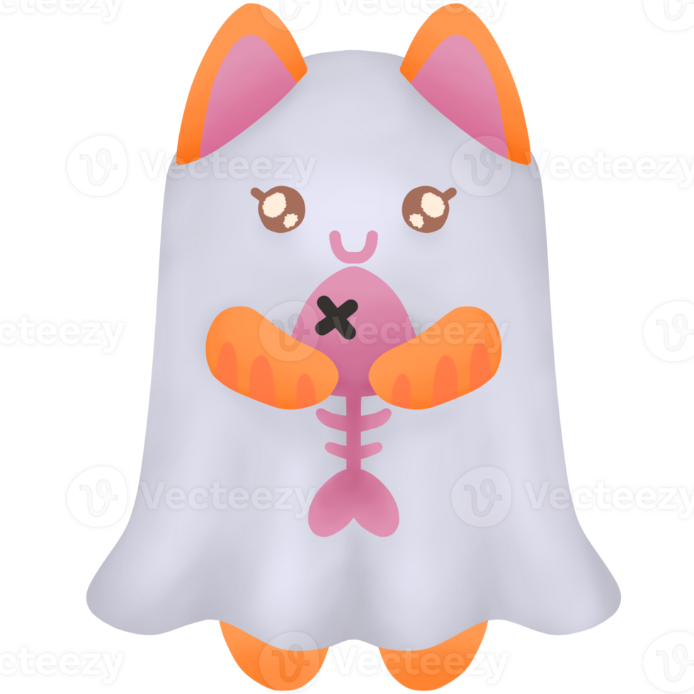 cute halloween cat png