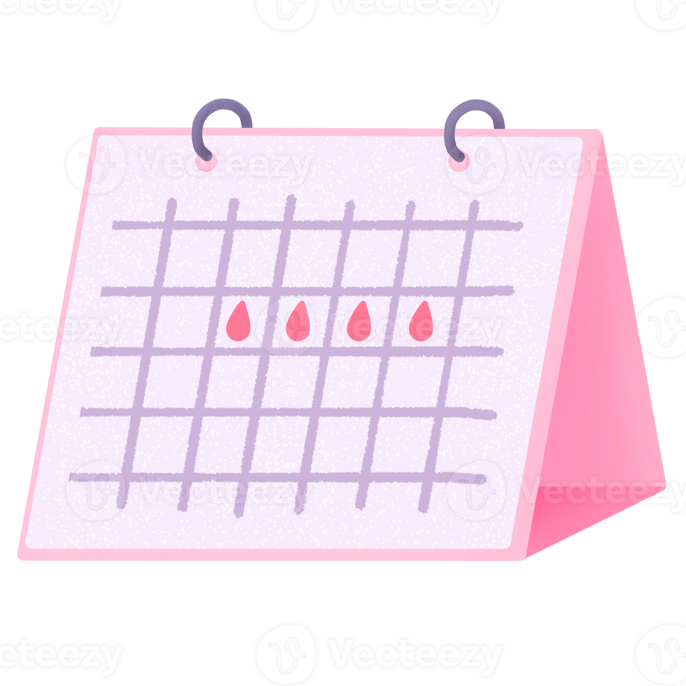 menstruatie- fiets kalender png