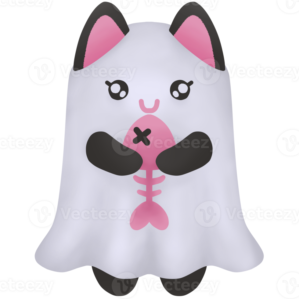 cute halloween cat png