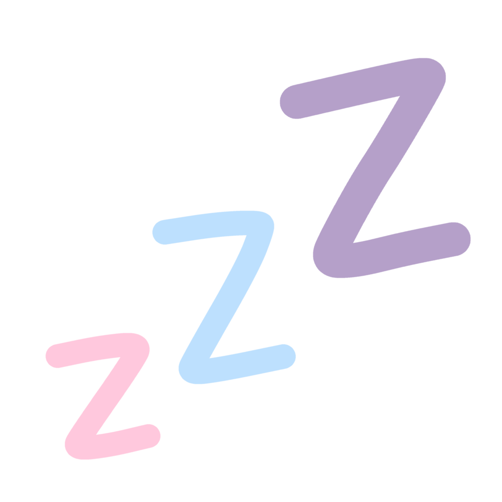 z sleep word png