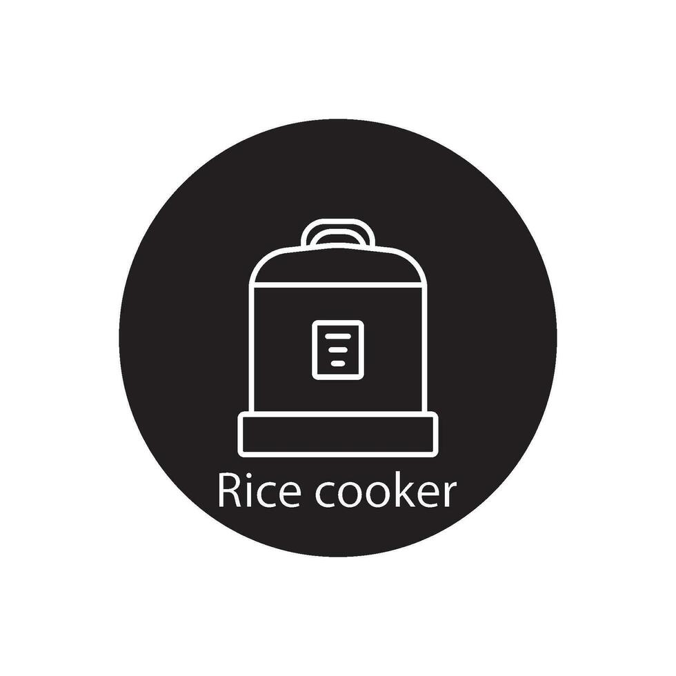 rice cooker icon vector