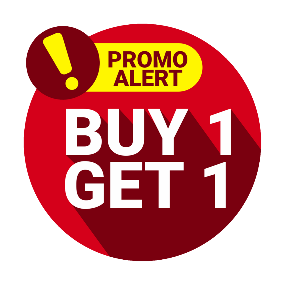 buy 1 get 1 free coupon icon png
