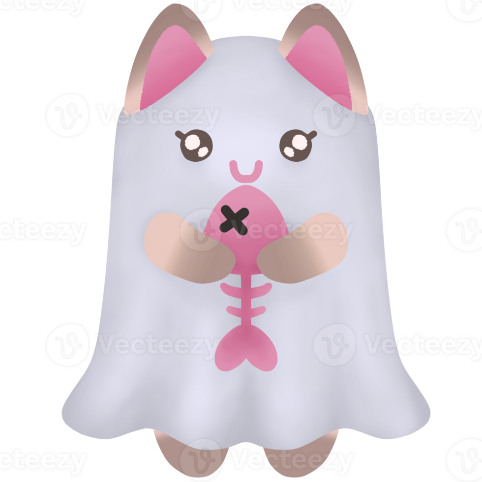 cute halloween cat png