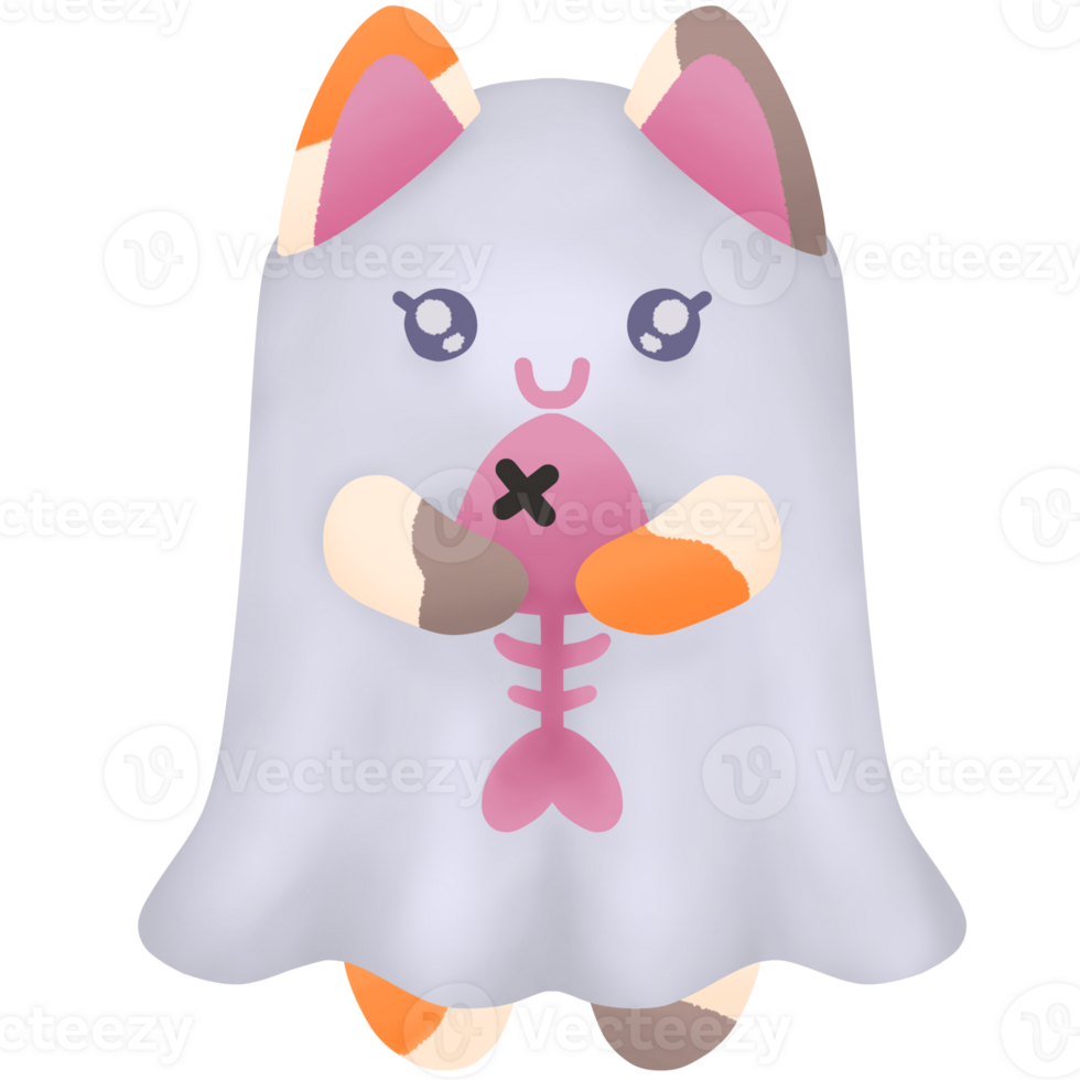 cute halloween cat png